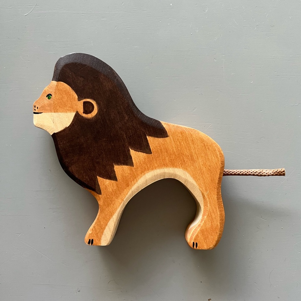Holztiger Lion Handcrafted Wooden Toy